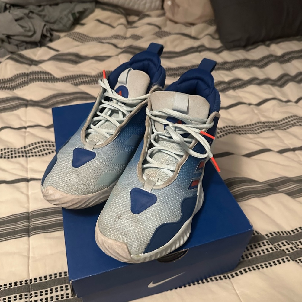 Giannis Antetokoumpo Light Blue and Navy Basketball shoes